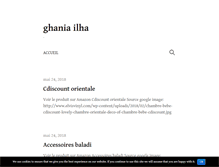 Tablet Screenshot of ghania-ilha.fr